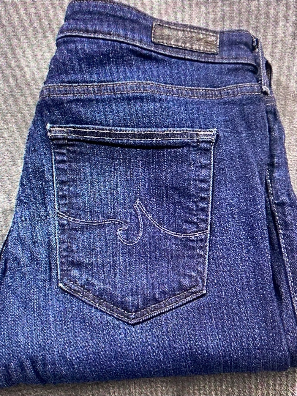 Ag Adriano Goldschmied Women’s Straight Leg Jeans - Dark Blue